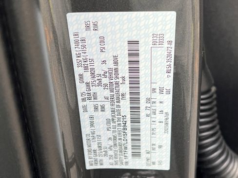 New 2025 Ford F150 Platinum w/ Equipment Group 702A High image 24