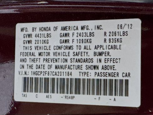 Used 2012 Honda Accord EX-L image 30