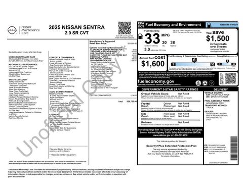 Used 2025 Nissan Sentra SR w/ SR Premium Package FWD image 57
