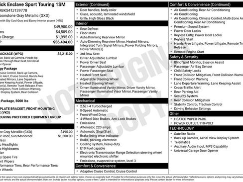 New 2026 Buick Enclave Sport Touring w/ Power Package FWD image 47