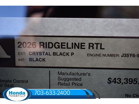 New 2026 Honda Ridgeline RTL image 37