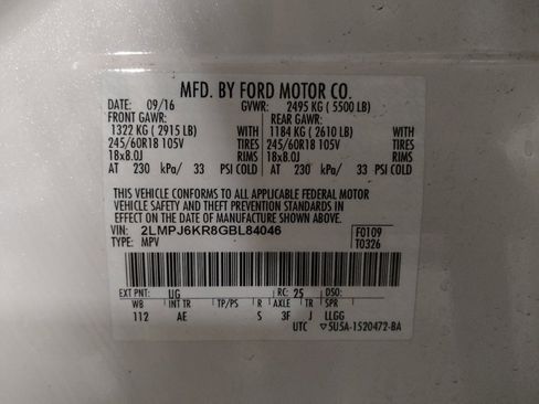 Used 2016 Lincoln MKX Select w/ Select Plus Package image 33