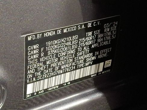 Used 2024 Honda HR-V LX image 27