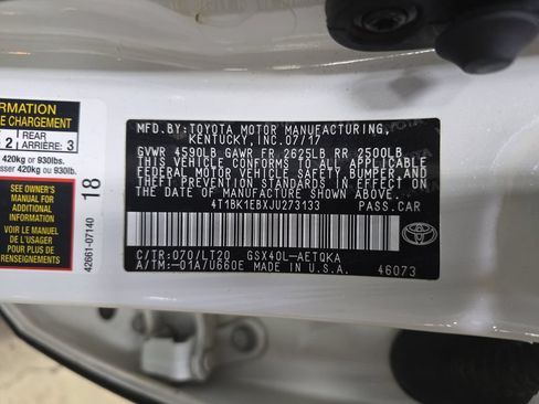 Used 2018 Toyota Avalon Touring w/ Carpet Mat Package FWD image 36