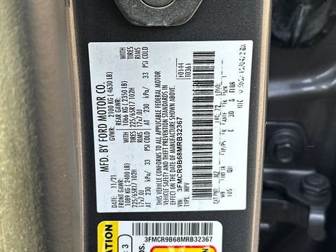 Used 2021 Ford Bronco Sport Big Bend w/ Big Bend Package (96B) AWD/4WD image 29