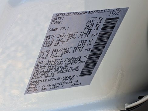 New 2026 Nissan Frontier Pro-X image 12