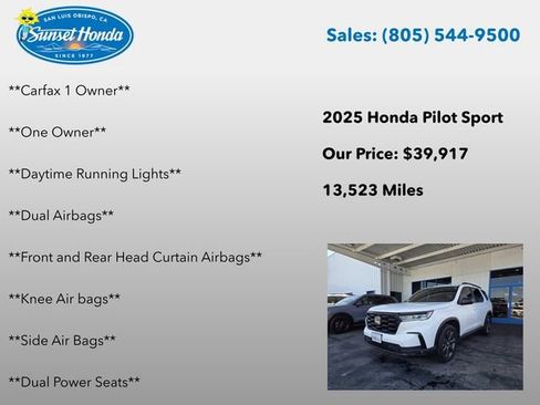 Used 2025 Honda Pilot Sport image 7