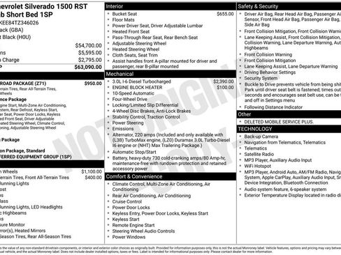 Used 2026 Chevrolet Silverado 1500 RST w/ Z71 Off-Road Package AWD/4WD image 41