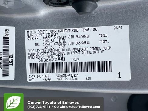 Used 2024 Toyota Tundra SR5 w/ TRD Off-Road Package image 24