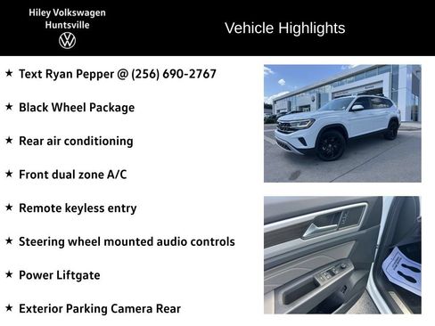Certified 2023 Volkswagen Atlas SE w/ Black Wheel Package FWD image 6