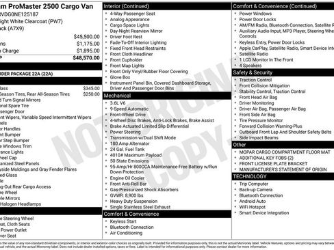 Used 2022 RAM ProMaster 2500 FWD image 17