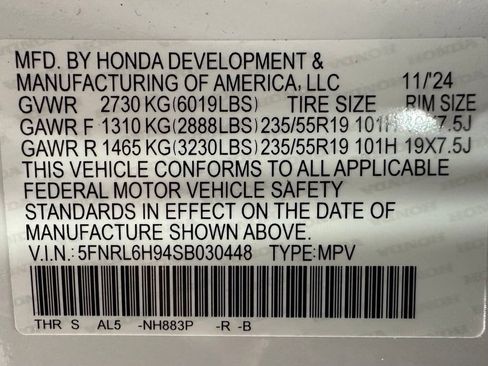 Used 2025 Honda Odyssey Elite image 11