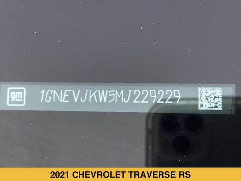 Certified 2021 Chevrolet Traverse RS AWD/4WD image 18