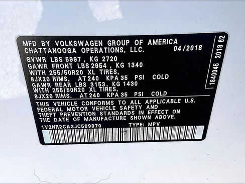 Used 2018 Volkswagen Atlas SEL Premium image 18