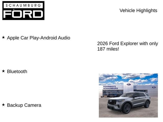 New 2026 Ford Explorer ST w/ Sun And Sound Package AWD/4WD image 7