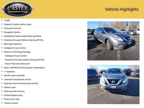 Used 2017 Nissan Murano Platinum w/ Platinum Technology Package image 4