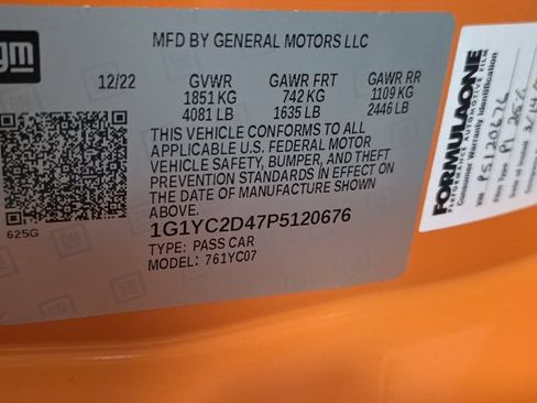Used 2023 Chevrolet Corvette Stingray Premium Cpe w/ Z51 Performance Package RWD image 10