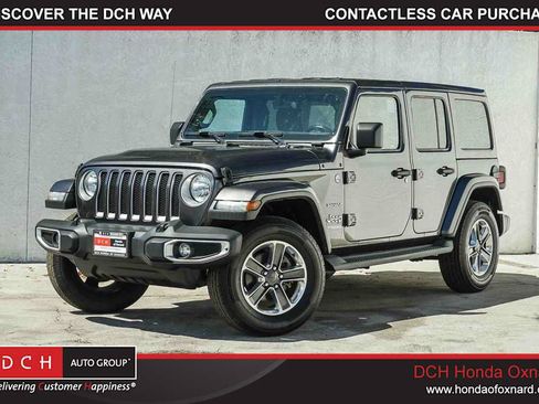 Used 2020 Jeep Wrangler Unlimited Sahara w/ Uconnect 4C Nav & Sound Group AWD/4WD image 1