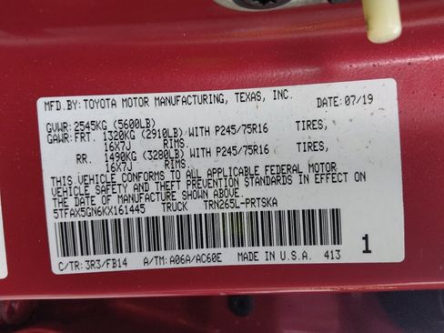 Used 2019 Toyota Tacoma SR w/ SR Convenience Package RWD image 33