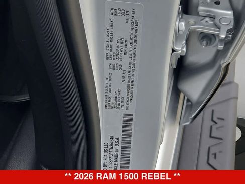 New 2026 RAM 1500 Rebel AWD/4WD image 38