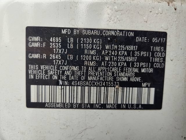 Used 2017 Subaru Outback 2.5i Premium AWD/4WD image 9
