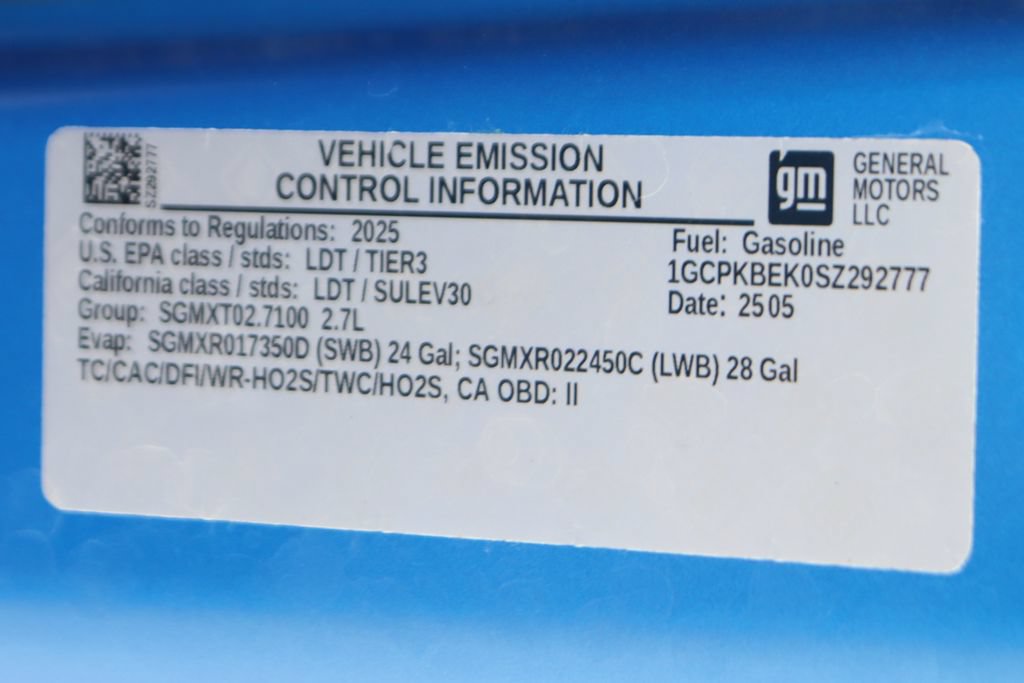 Used 2025 Chevrolet Silverado 1500 Custom w/ Turbomax Blackout Package AWD/4WD image 13