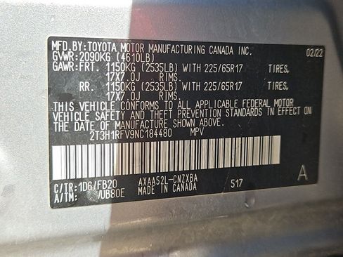 Used 2022 Toyota RAV4 LE w/ Carpet Mat Package (TMS) FWD image 17