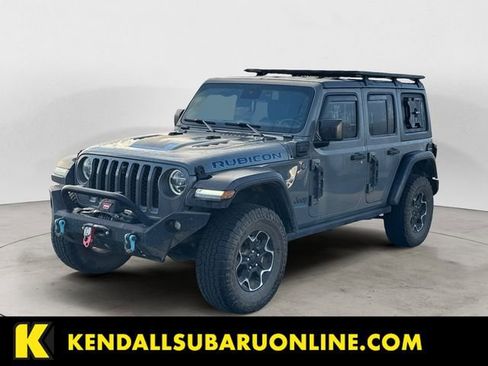 Used 2021 Jeep Wrangler Unlimited Rubicon 4xe w/ Cold Weather Group image 1