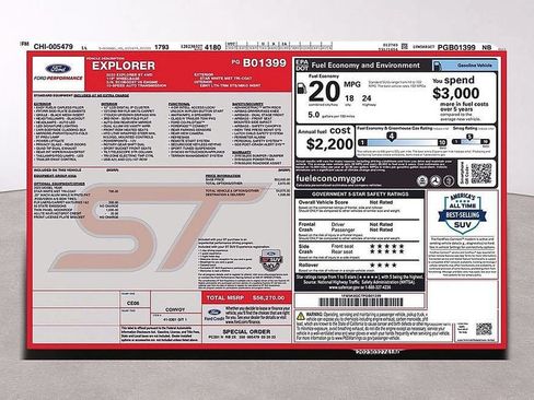 Used 2023 Ford Explorer ST AWD/4WD image 6
