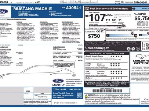 Used 2025 Ford Mustang Mach-E Select w/ Comfort Package Lite RWD image 3