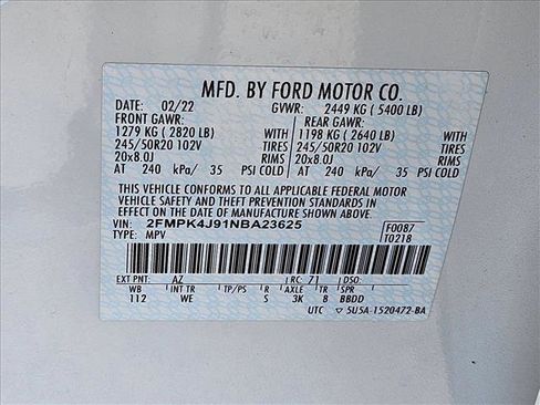 Used 2022 Ford Edge ST-Line w/ Class II Trailer Tow Package AWD/4WD image 24