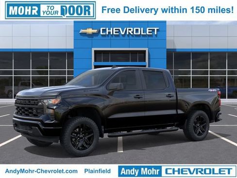 New 2026 Chevrolet Silverado 1500 Custom w/ Turbomax Blackout Package AWD/4WD image 3