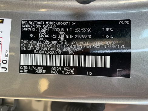 Certified 2021 Lexus RX 350L Luxury image 36