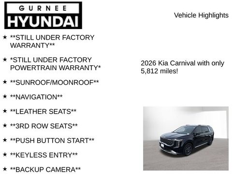 Used 2026 Kia Carnival SX FWD image 7