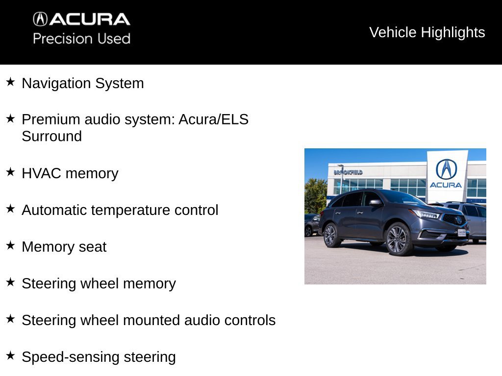 Certified 2019 Acura MDX w/ Technology Package AWD/4WD image 9