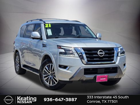 Used 2021 Nissan Armada SL w/ Captain's Chairs Package RWD image 3