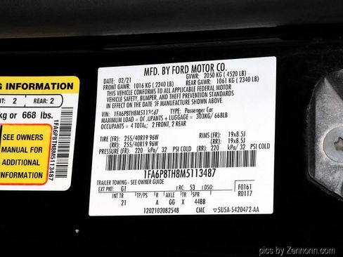 Used 2021 Ford Mustang Coupe w/ Black Accent Package RWD image 27