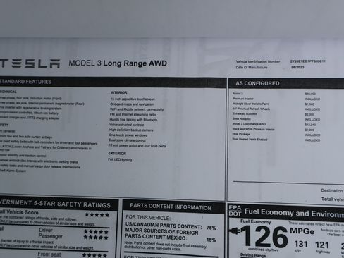 Used 2023 Tesla Model 3 Long Range AWD/4WD image 36