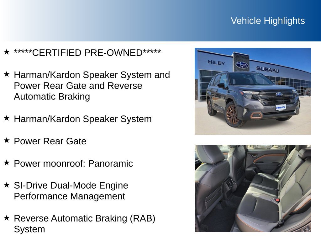 Certified 2026 Subaru Forester Sport AWD/4WD image 5