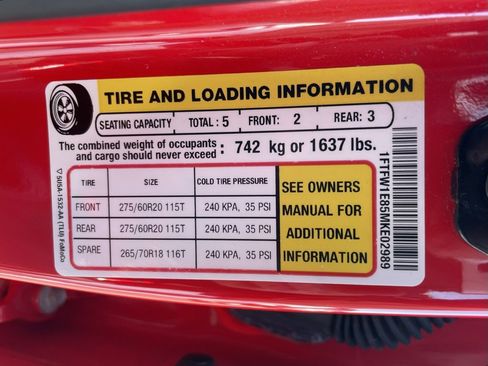 Used 2021 Ford F150 Lariat w/ Equipment Group 502A High image 47