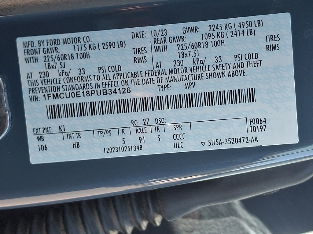 Used 2023 Ford Escape SE FWD image 26