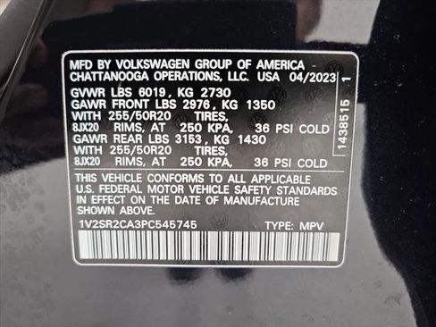 Used 2023 Volkswagen Atlas SEL R-Line AWD/4WD image 61