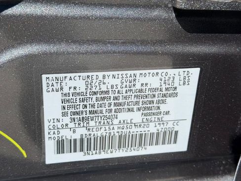 New 2026 Nissan Sentra SL FWD image 29