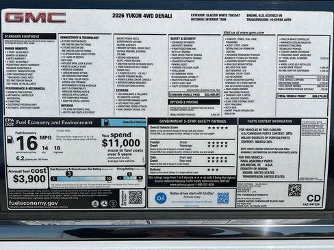 New 2026 GMC Yukon Denali w/ Denali Reserve Package image 21