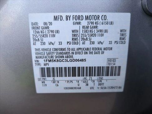 Used 2020 Ford Explorer ST w/ Premium Technology Package image 25