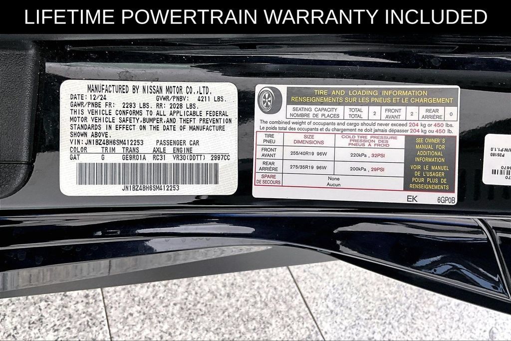 Used 2025 Nissan Z Performance w/ Floor Mat Package RWD image 43