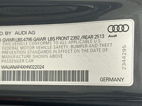 Used 2017 Audi A4 2.0T Premium w/ Convenience Package AWD/4WD image 23