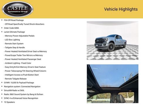 Used 2022 Ford F250 Lariat w/ Black Appearance Package image 7