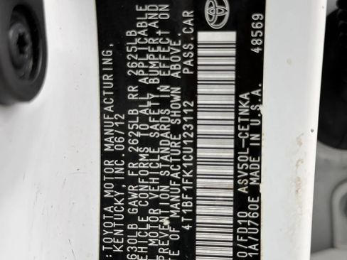 Used 2012 Toyota Camry LE FWD image 32