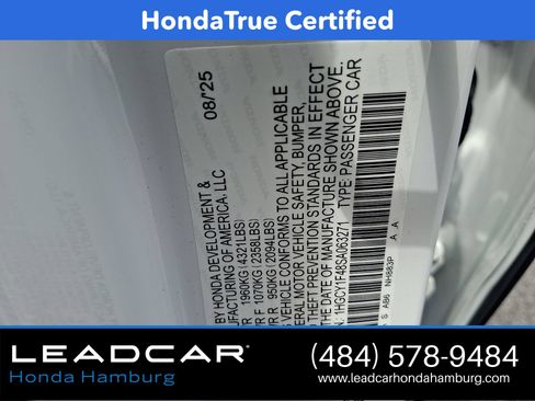 Certified 2025 Honda Accord SE image 29